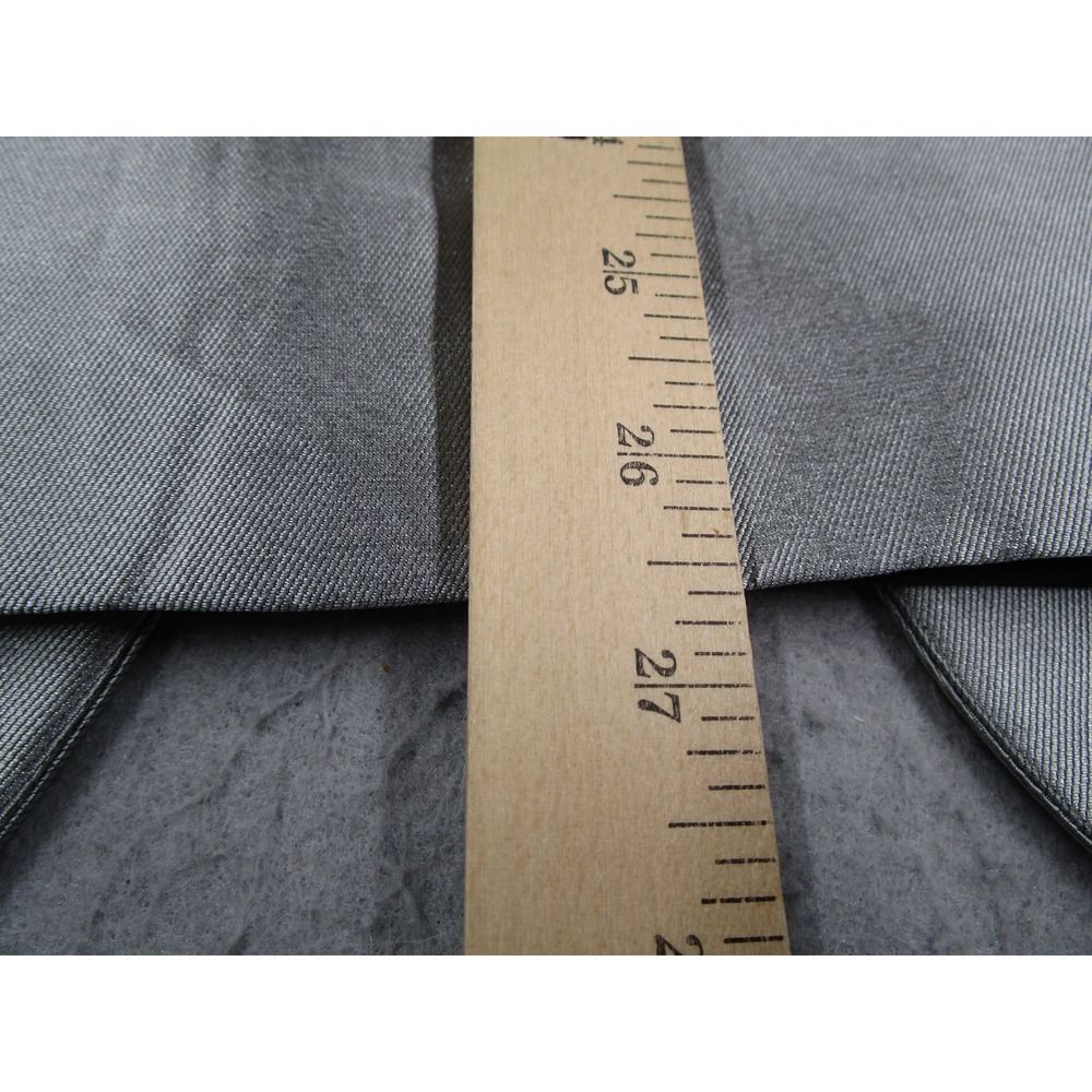 Balenciaga Paris Suit Mens 48 IT Metallic Silver Silk Made in Italy READ* - Picture 13 of 16